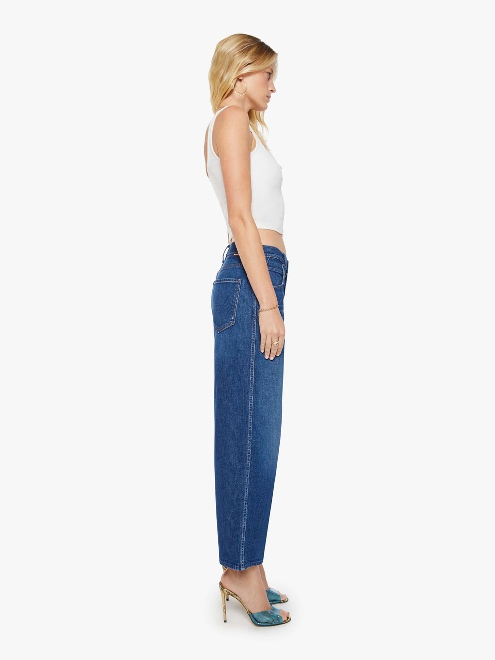 Mother Superior The Delinquent Ankle Jeans Women 28 NWT Wide Leg Made In Shade - Picture 2 of 14